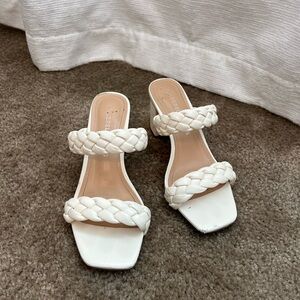 Braided Block Heel Sandal